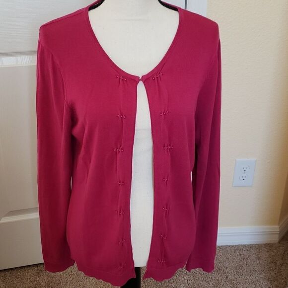 Silk Blend Coldwater Creek Sweater - Picture 1 of 10